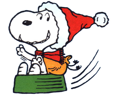 Clipart   Clipart Kerst Snoopy Animaatjes 12