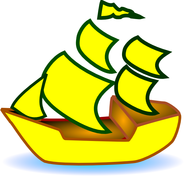 Yellow Boat Clip Art At Clker Com   Vector Clip Art Online Royalty