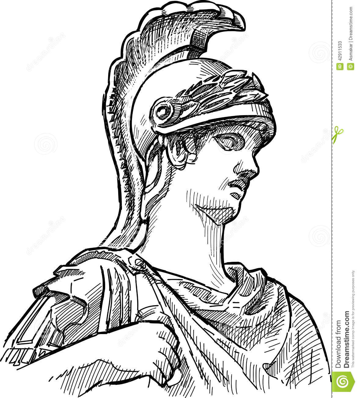 Fragment Of Ancient Statue Stock Vector   Image  42911533