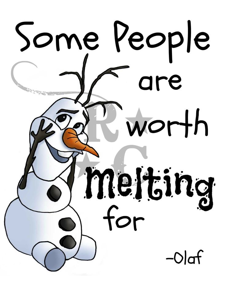 Printable 8 X 10 Digital File Some People Are Worth Melting For Olaf