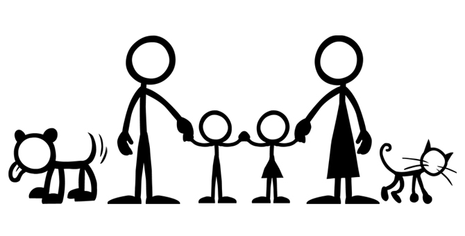 Stick People Family Clipart Car Pictures