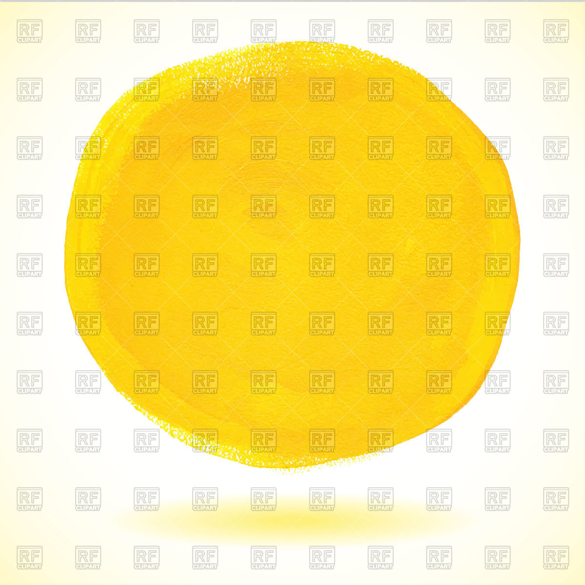 Yellow Watercolor Circle 46901 Download Royalty Free Vector Clipart