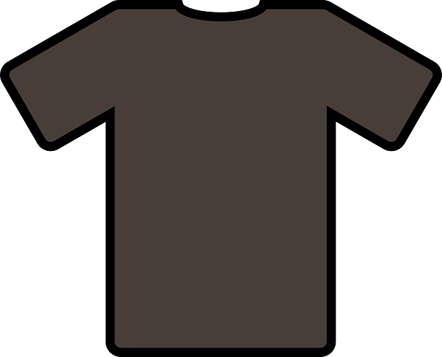 Brown Outline Cartoon Template Shirt Football   Public Domain    