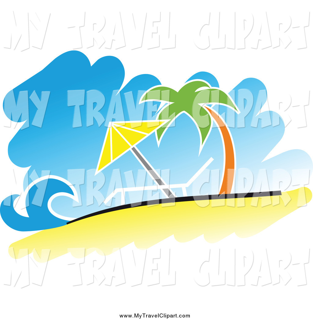 Royalty Free Clipart Of A Tropical Beach This Beach Stock