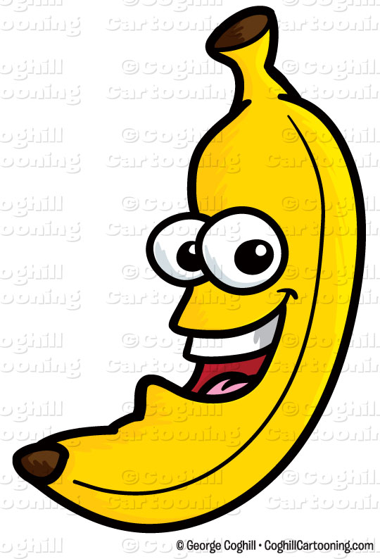 Banana Cartoon Character Clip Art Stock Illustration By George Coghill