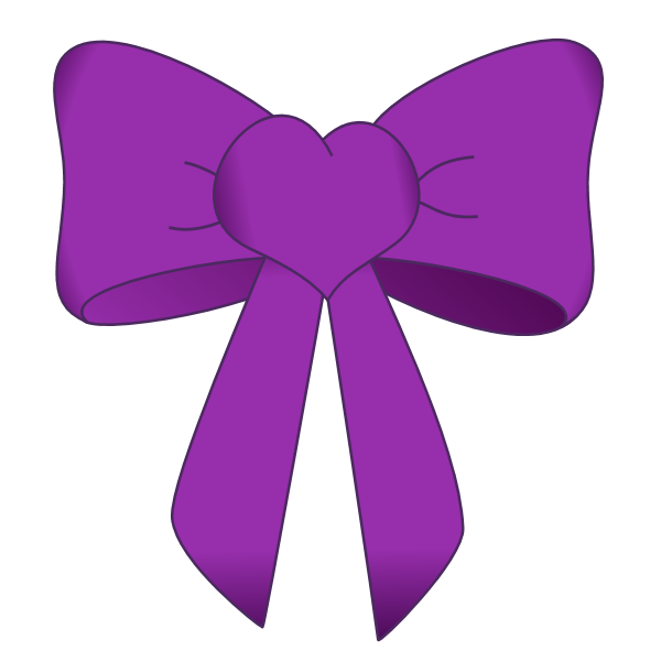 Bow Purple1 Free Graphics Png