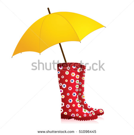 Red Rain Boots Clip Art L Rain Boots With Yellow