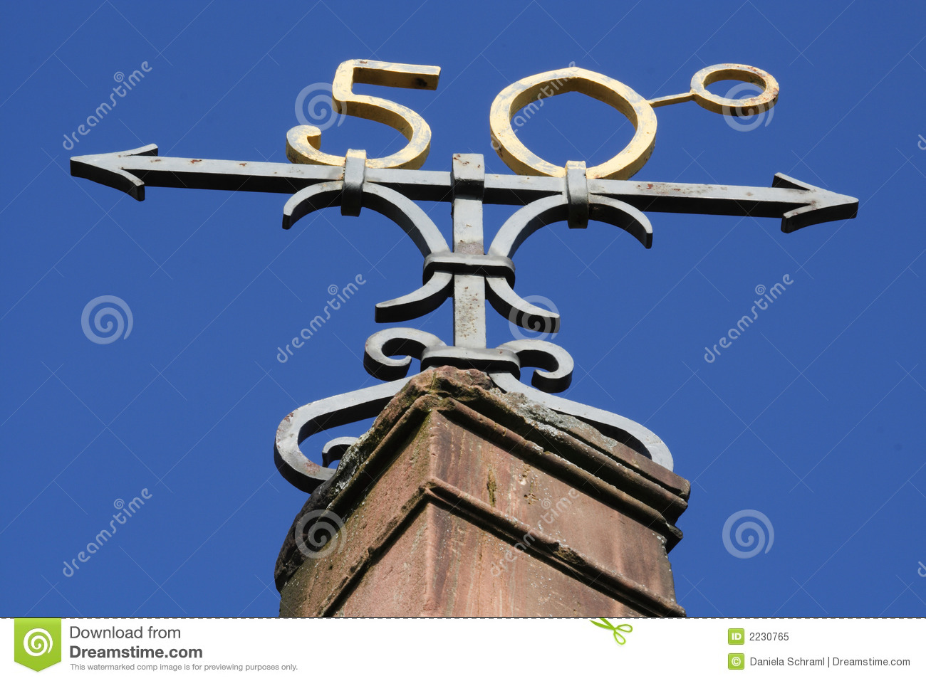 Royalty Free Stock Photo  Symbol Of The 50th Degree