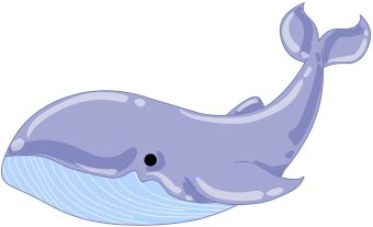 Cartoon Whale Clipart Image