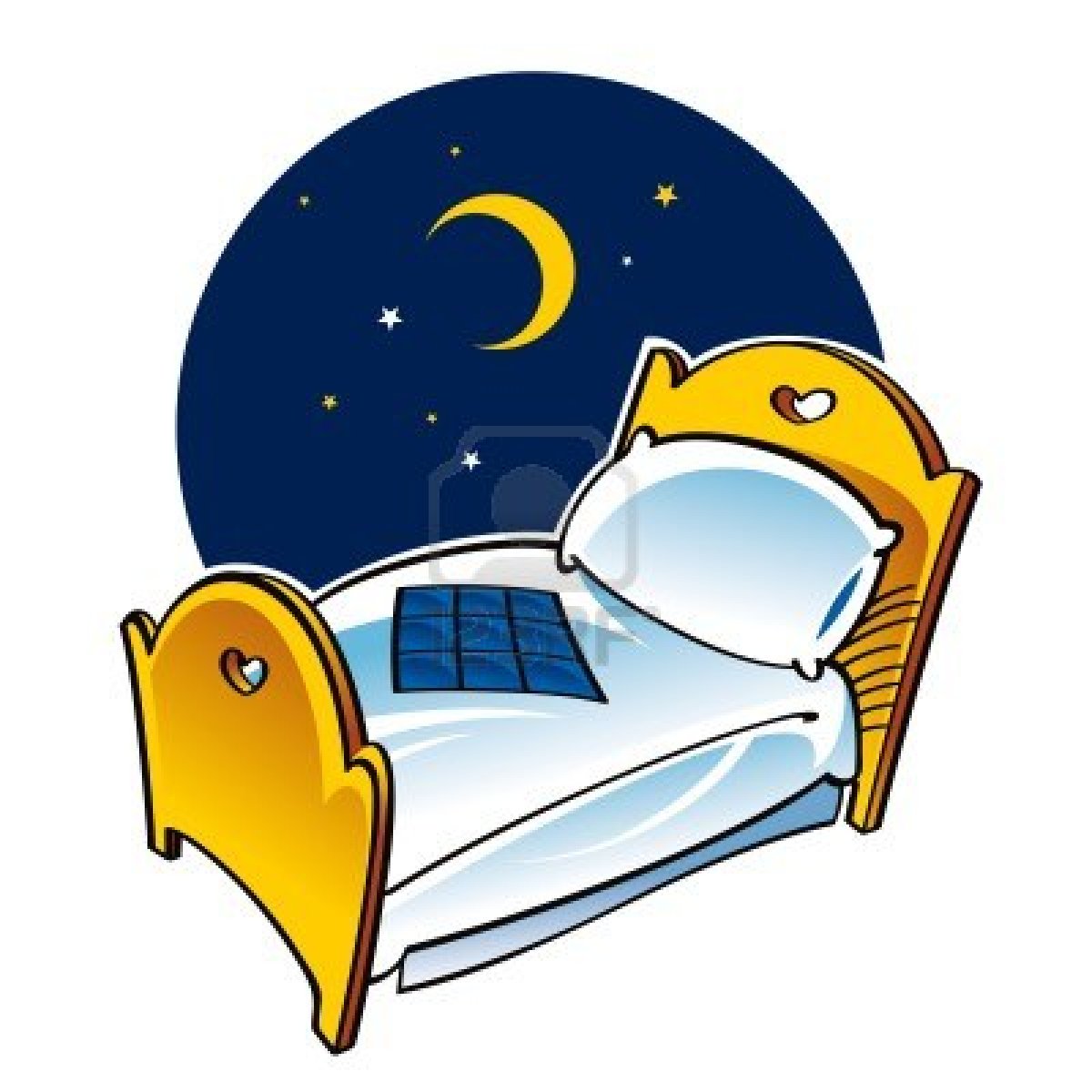Go To Bed Clipart Bed Sleep Dream Night Moon Blanket Pillow   Bedroom