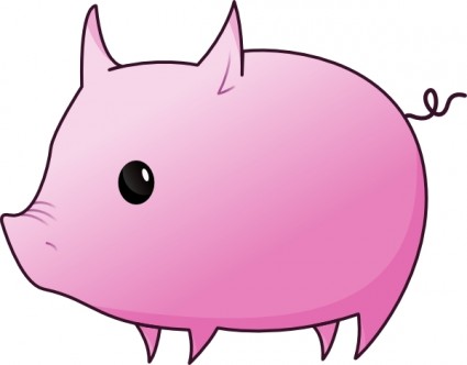 Pig Clip Art Free Vector In Open Office Drawing Svg    Svg   Format