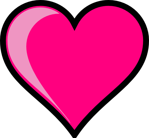Pink Heart Clip Art At Clker Com   Vector Clip Art Online Royalty