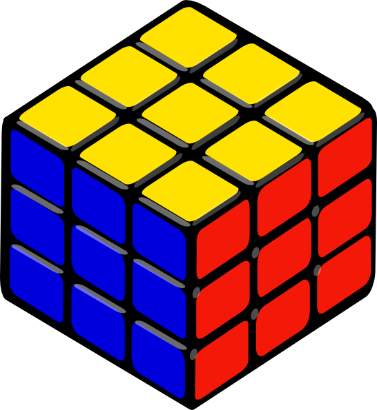 Rubik S Cube Clip Art At Clker Com   Vector Clip Art Online Royalty