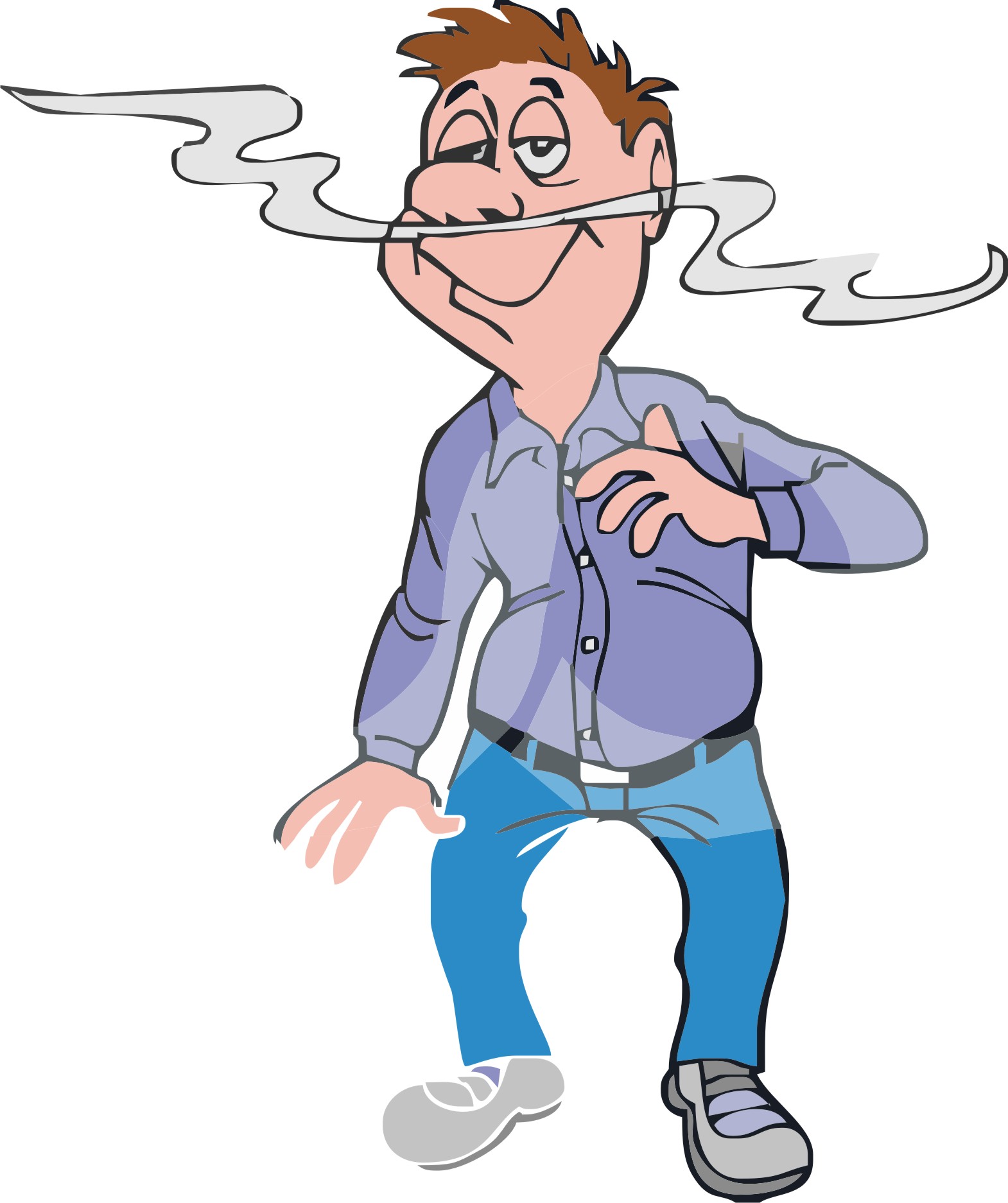 Smell Clipart 1083376 Clipart Man Smelling An Aroma Royalty Free