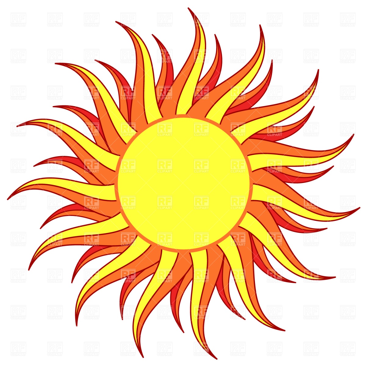 Sun Download Royalty Free Vector Clipart  Eps 
