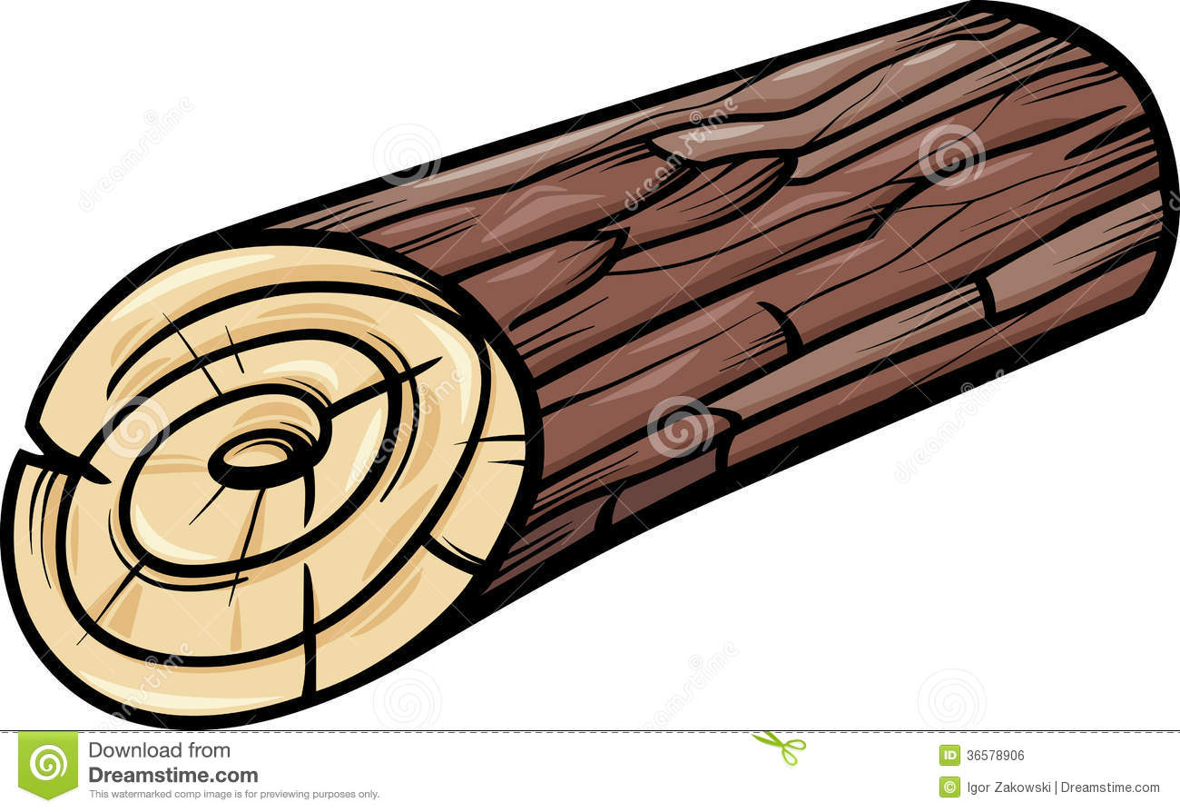 Wood Log Clipart Wooden Log Or Stump Cartoon