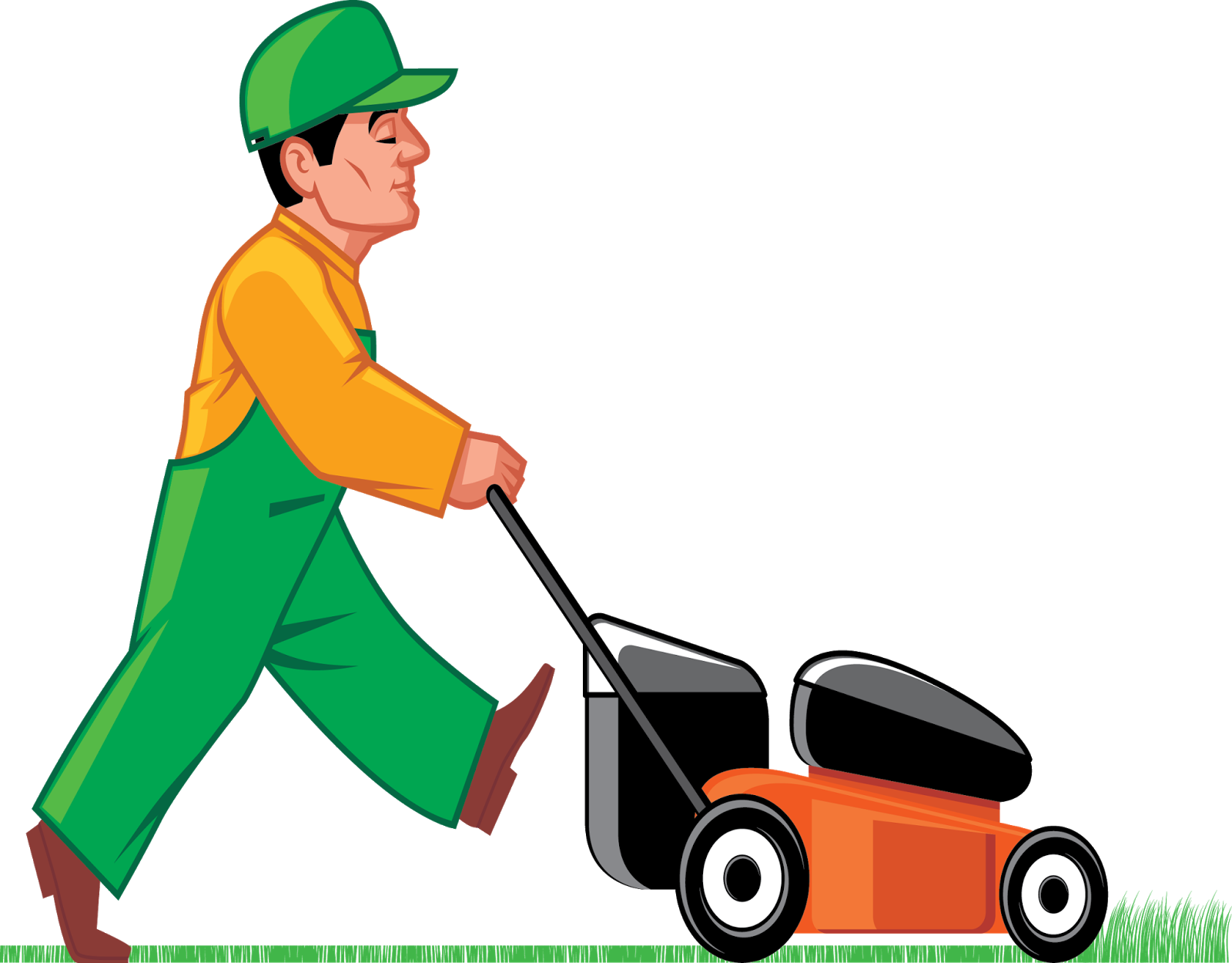 Back   Gallery For   Man Mowing Grass Clip Art