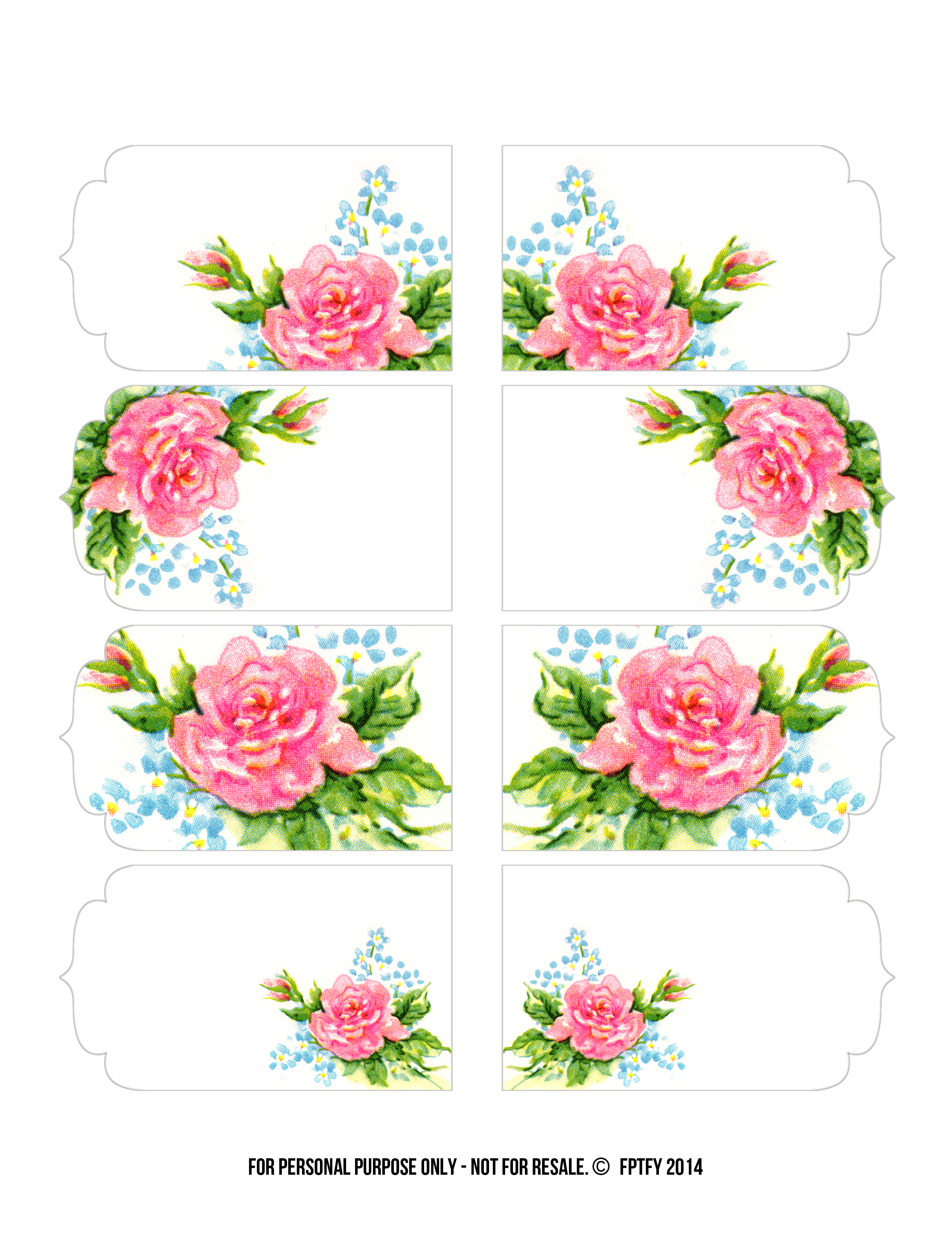 Blogs  Vintage Freebie With Keren  Gorgeous Rose Tags And Clipart