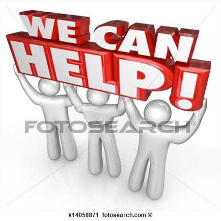 Clipart   We Can Help Customer Service Support Helpers  Fotosearch