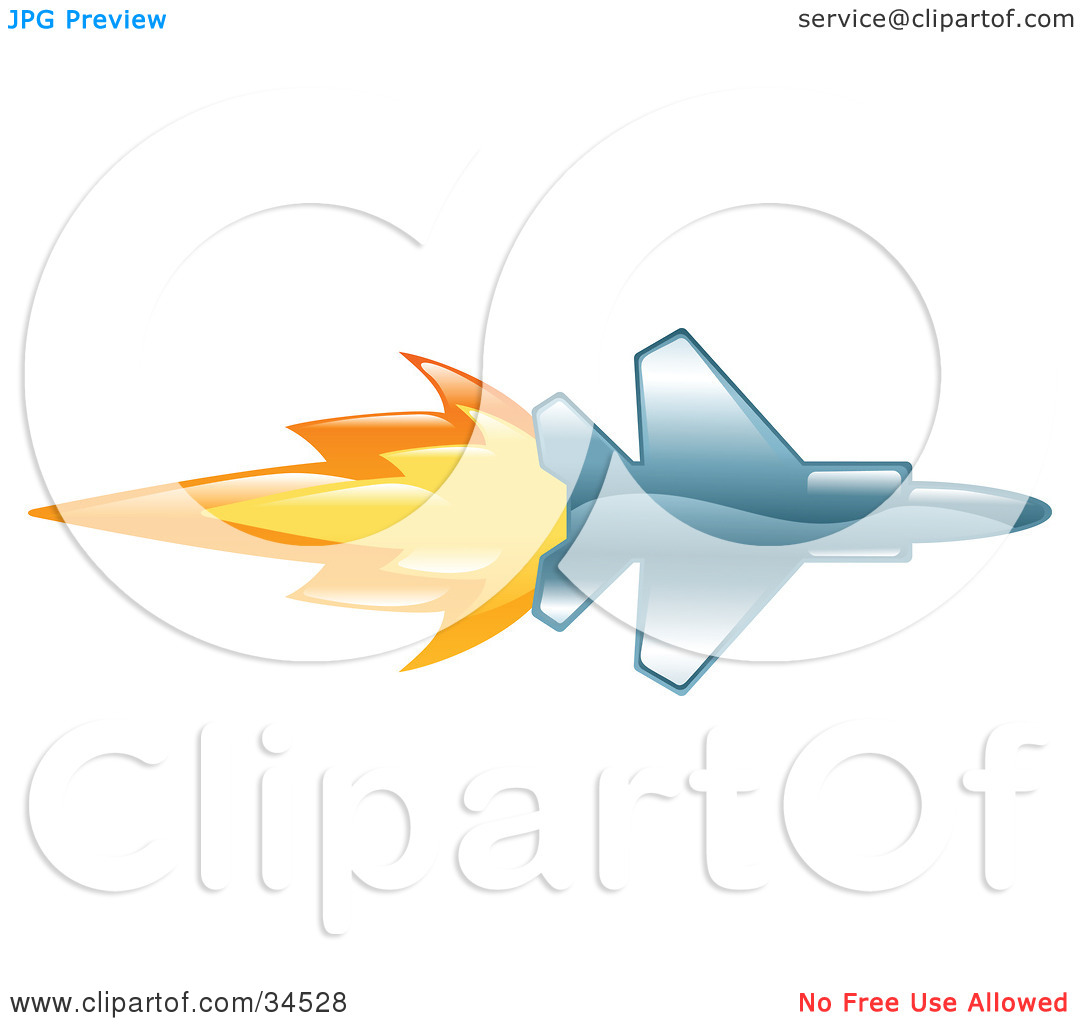 Jet Clipart Clipart Illustration Of A Fast