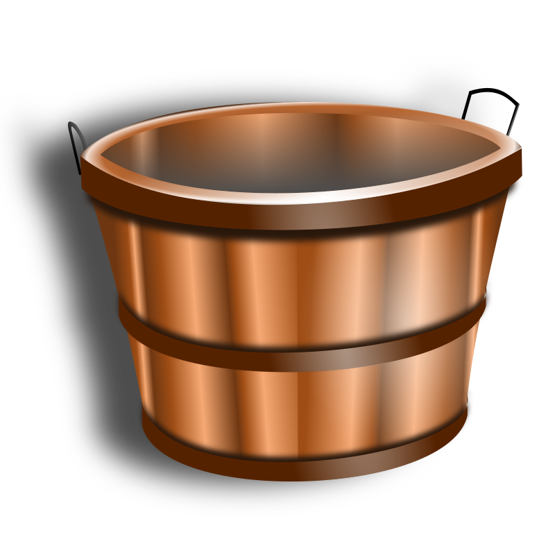 Wooden Bucket By Hatalar205   A Simple Wooden Bucket Clipart