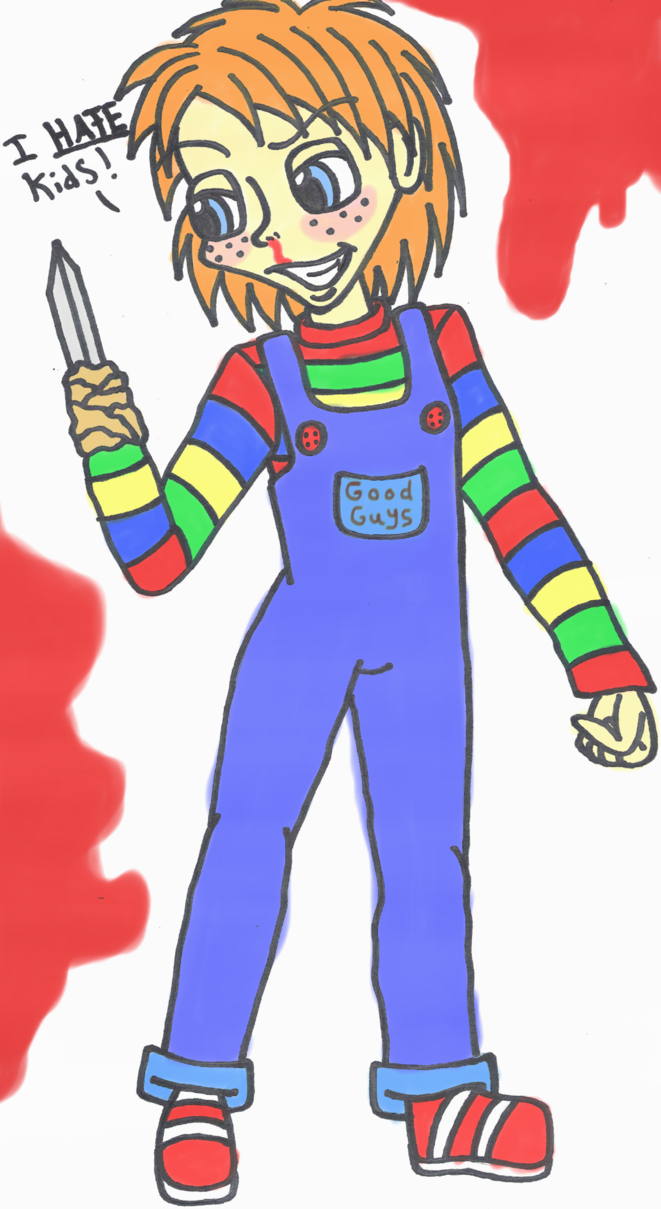 Chucky By Sonicshadowlover13 Fan Art Traditional Art Drawings Movies