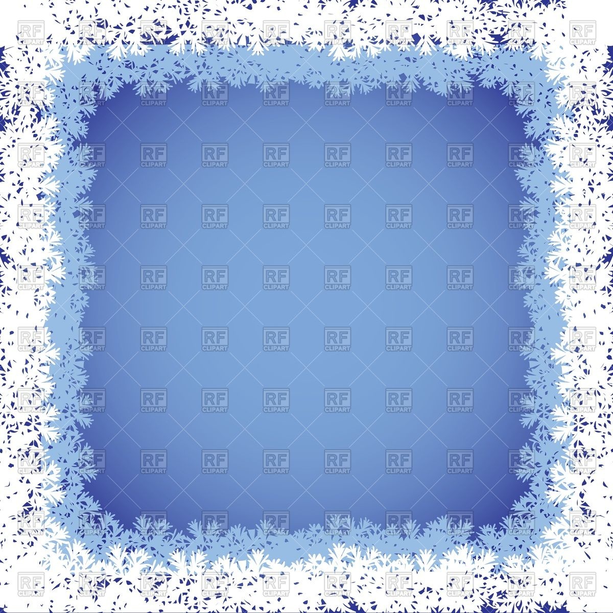 Frame With Frosty Border Download Royalty Free Vector Clipart  Eps