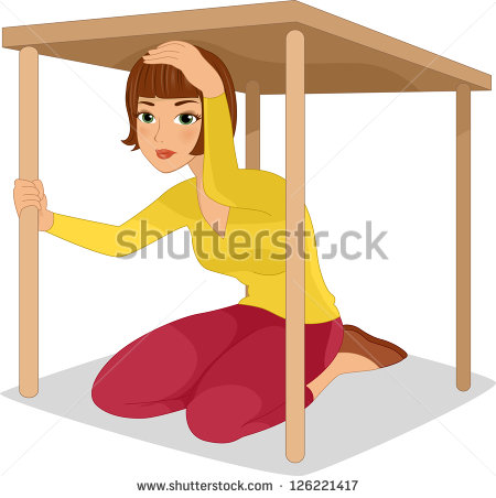 Under The Table Clipart Woman Hiding Under A Table