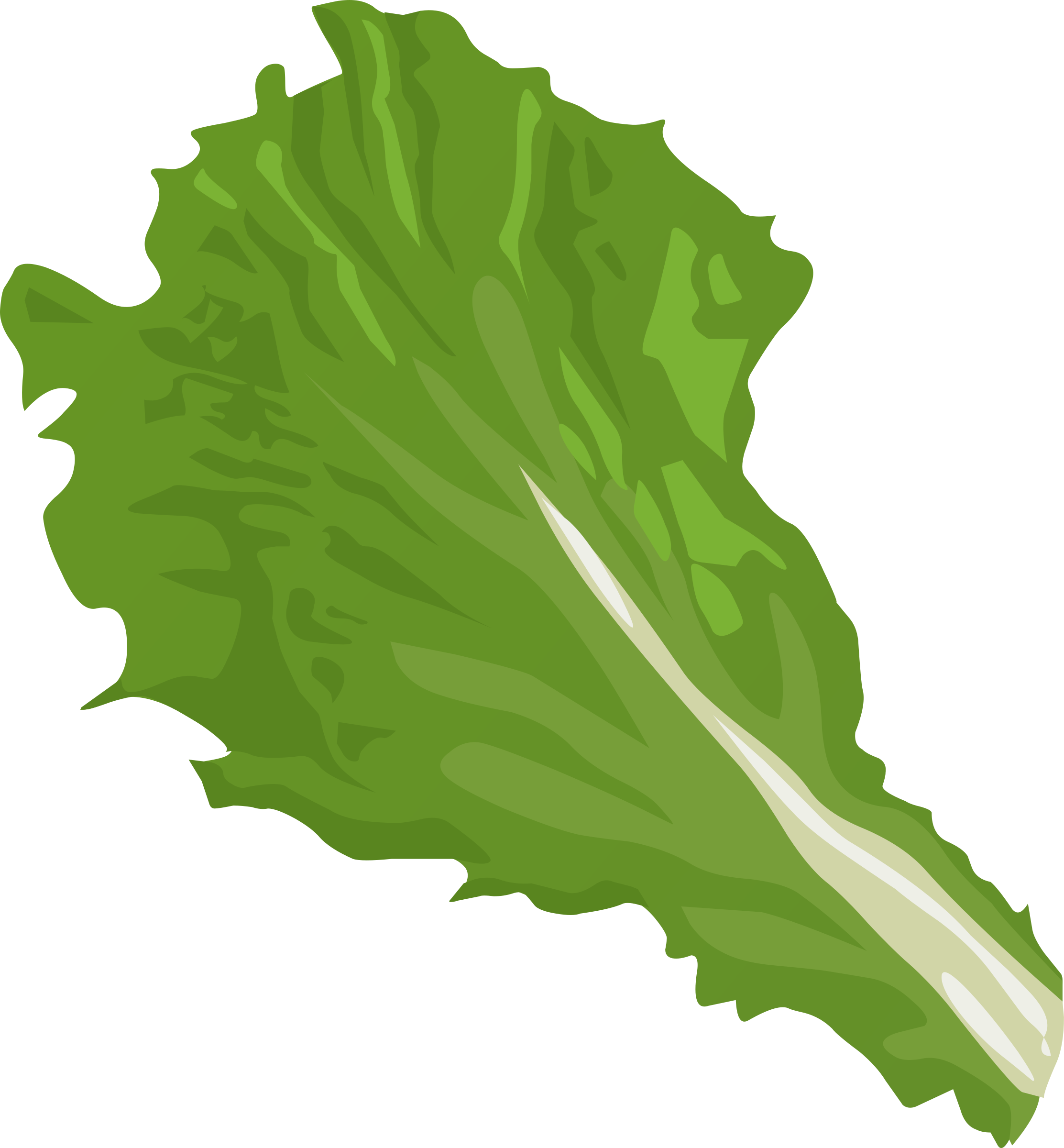 Food Green Leaf By Glitch