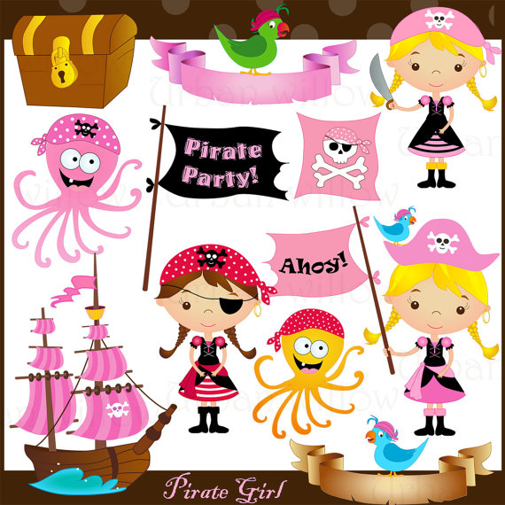 Pirate Girl Png   Jpeg Clip Art Images  By Littlepumpkinspix