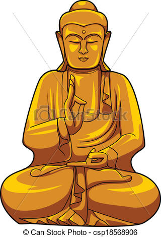 Vector Clipart Of Buddha Csp18568906   Search Clip Art Illustration