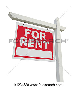 Rent Due Clipart Stock Illustration   For Rent Real Estate Sign