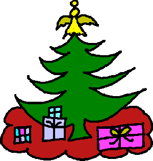 Christmas Tree With Present Free Christmas Tree Clipart Christmas Tree