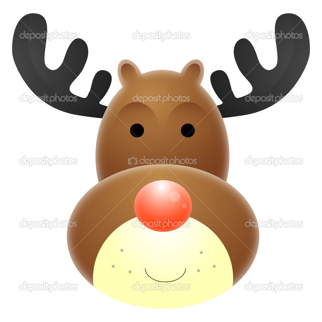 Rudolph The Red Nosed Reindeer Face Clipart Rudolph Red Nosed Reindeer