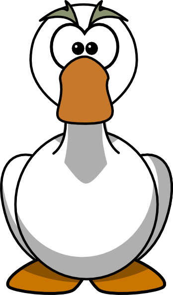 Cartoon Goose Wizz Goose Clip Art   Vector