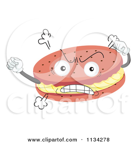 Cartoon Of A Bag Of Cookies   Royalty Free Vector Clipart By Colematt
