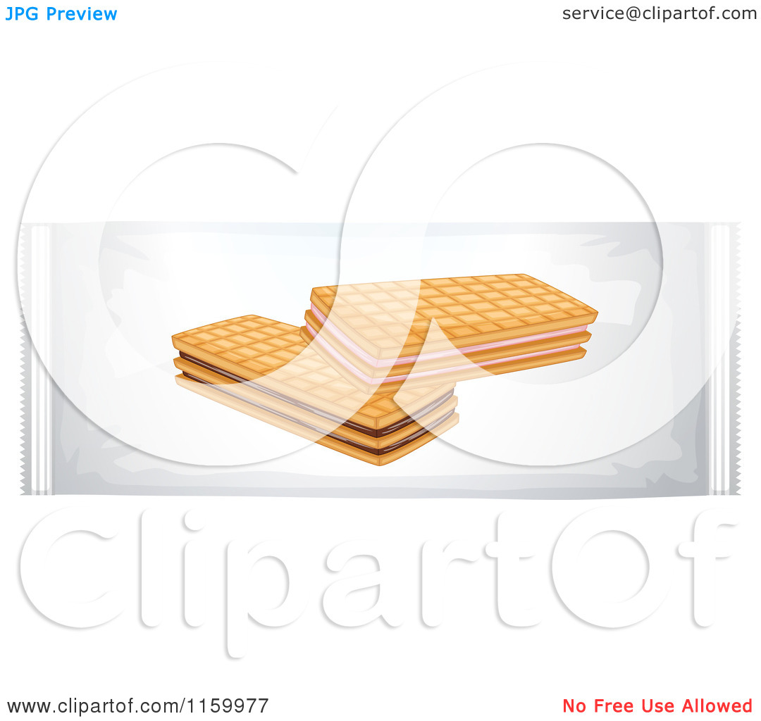 Of A Bag Of Wafer Cookies   Royalty Free Vector Clipart By Colematt