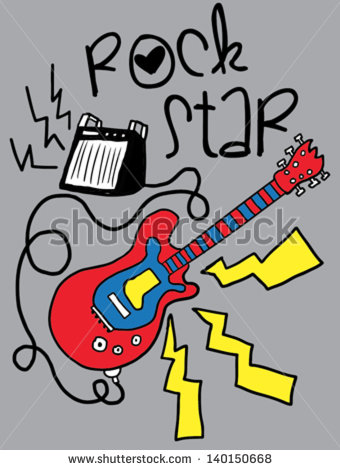 Rock Star T Shirt Graphics Cute Cartoon Characters Cute Graphics For