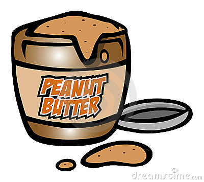 Cartoon Vector Illustration Of A Peanut Butter Jar