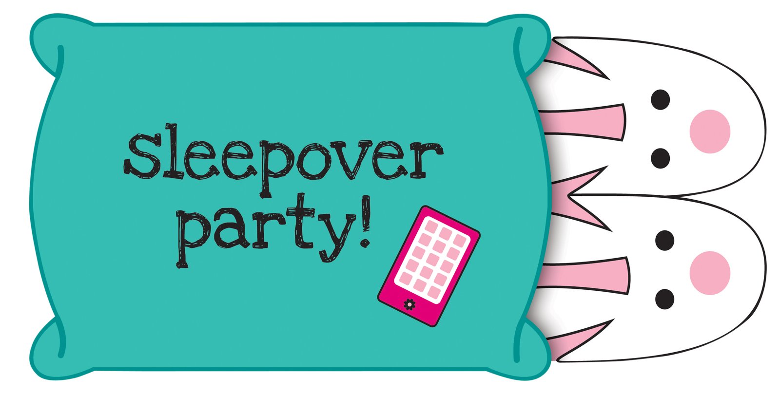 To See Full Res Image Of Pink Zebra Boutique Sleepover Invitations