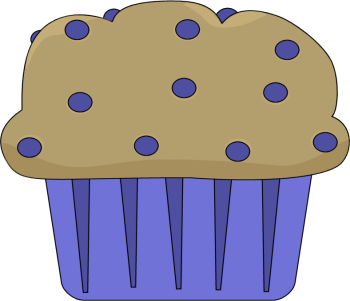 Blueberry Muffin Clip Art Image   Clip Art Image Of A Blueberry Muffin
