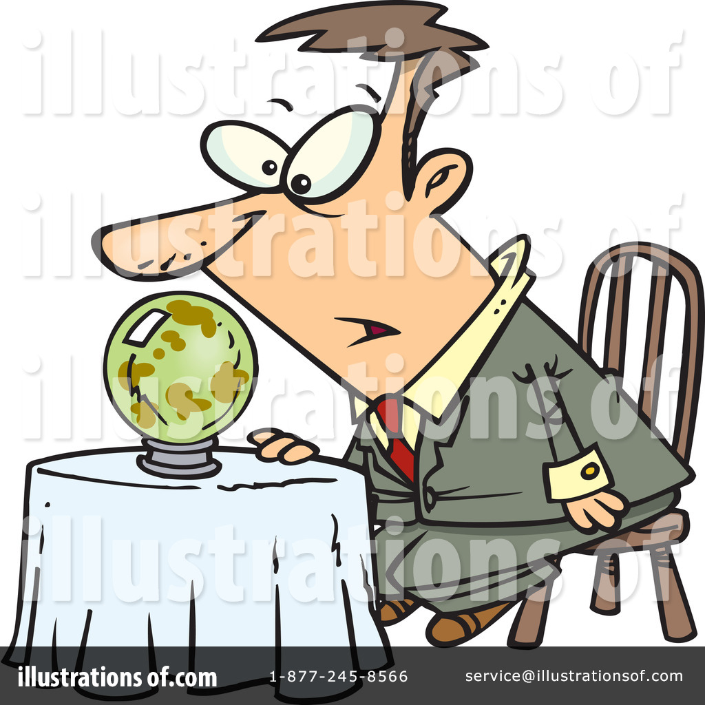 Royalty Free  Rf  Crystal Ball Clipart Illustration By Ron Leishman