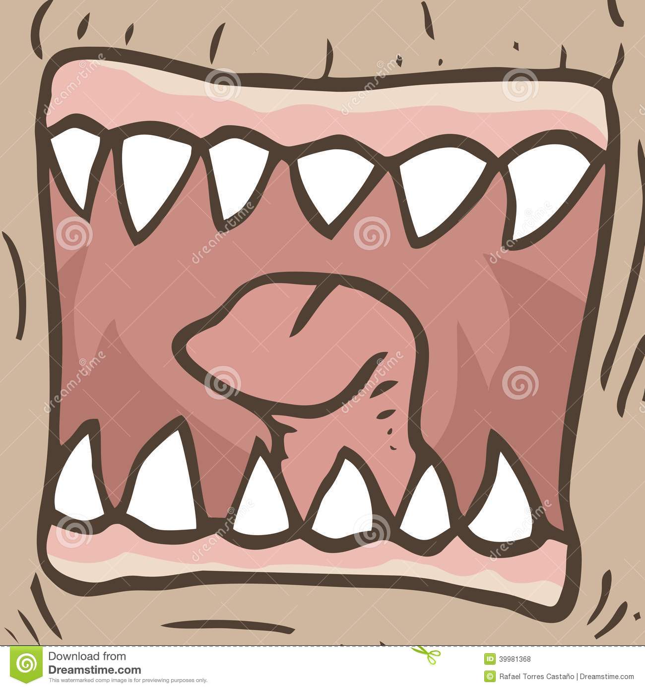 Monster Mouth Stock Vector   Image  39981368