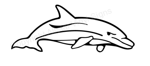 Bottlenose Dolphin Drawing Bottlenose Dolphin Car Window Decal Jpg