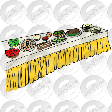 Buffet Picture For Classroom   Therapy Use   Great Buffet Clipart