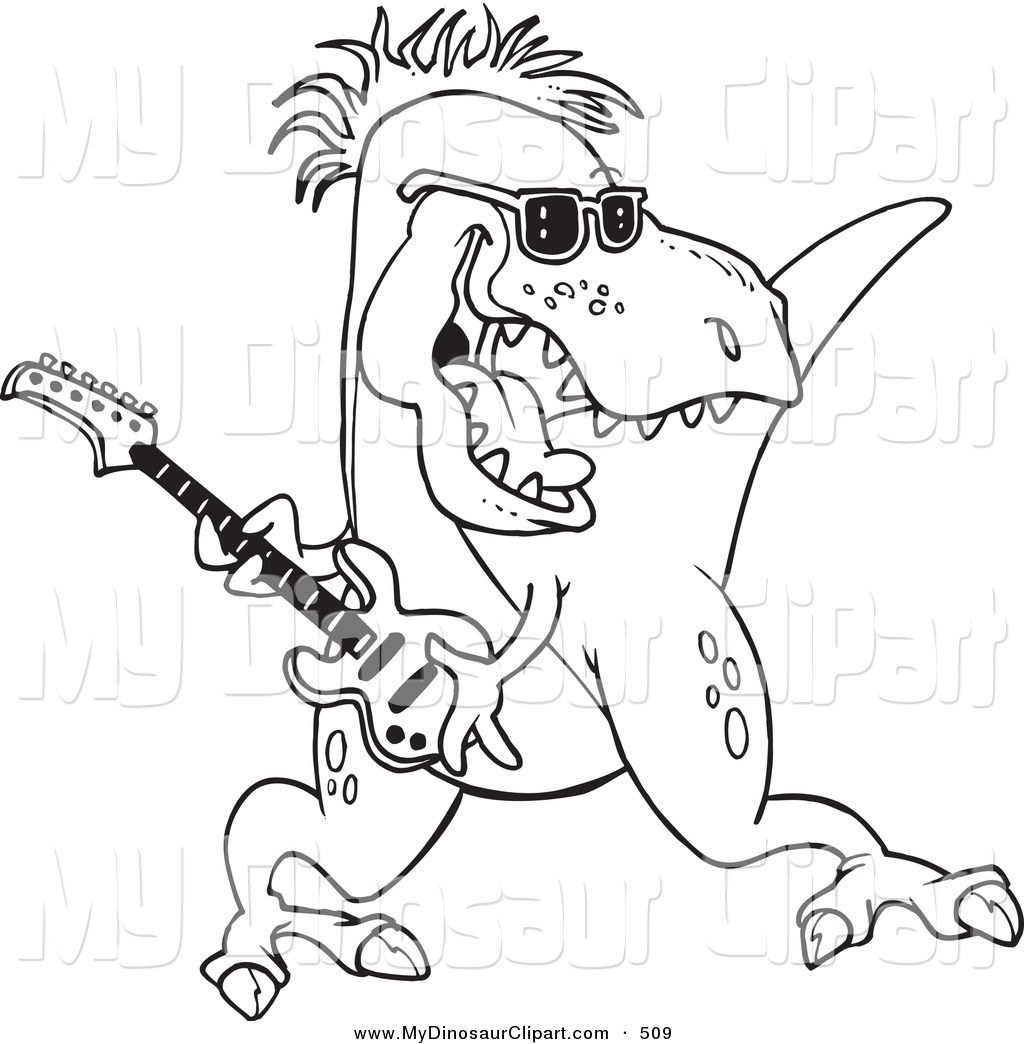 Dinosaur Clipart Black And White Clipart Of A Black And White
