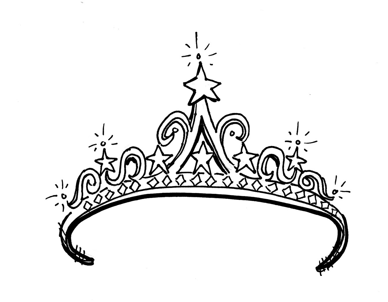 Tiara Coloring Page Free Cliparts That You Can Download To You