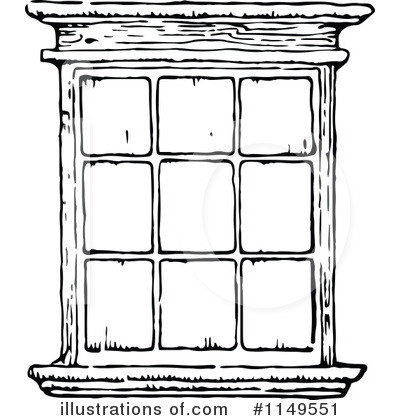 Window Pane Clipart Black And White Royalty Free  Rf  Window Clipart