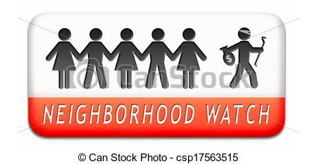 Clipart Of Neighborhood Watch   Neighborhood Guard Or Crime Watch