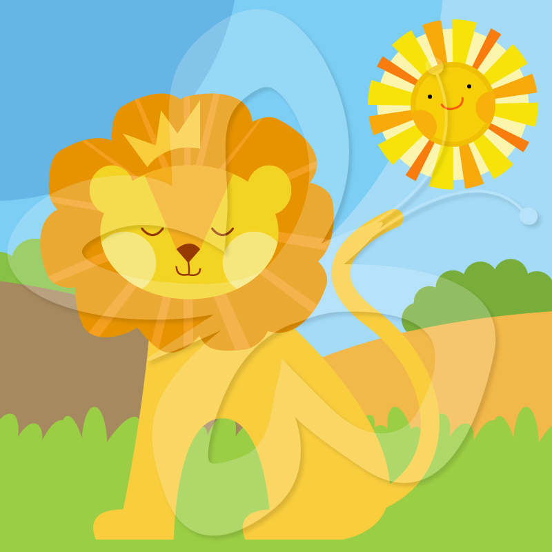 King Of The Jungle Lion   Creative Clipart Collection